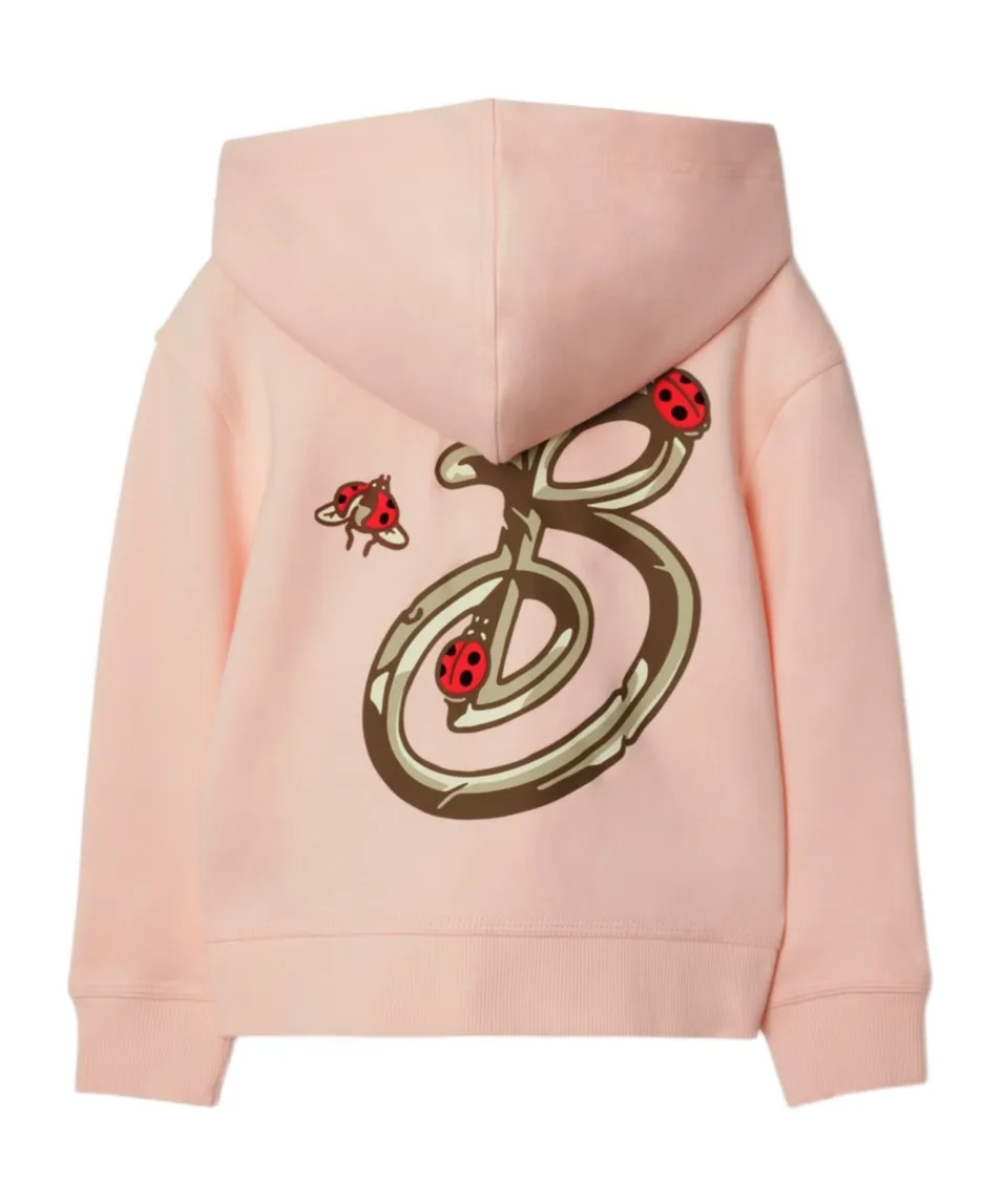 Logo Printed Zip-Up Hoodie