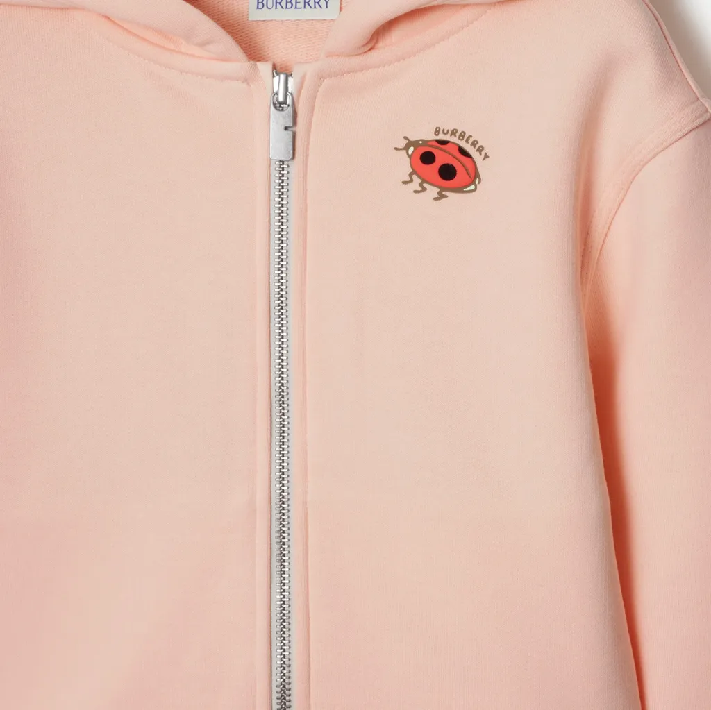 Logo Printed Zip-Up Hoodie
