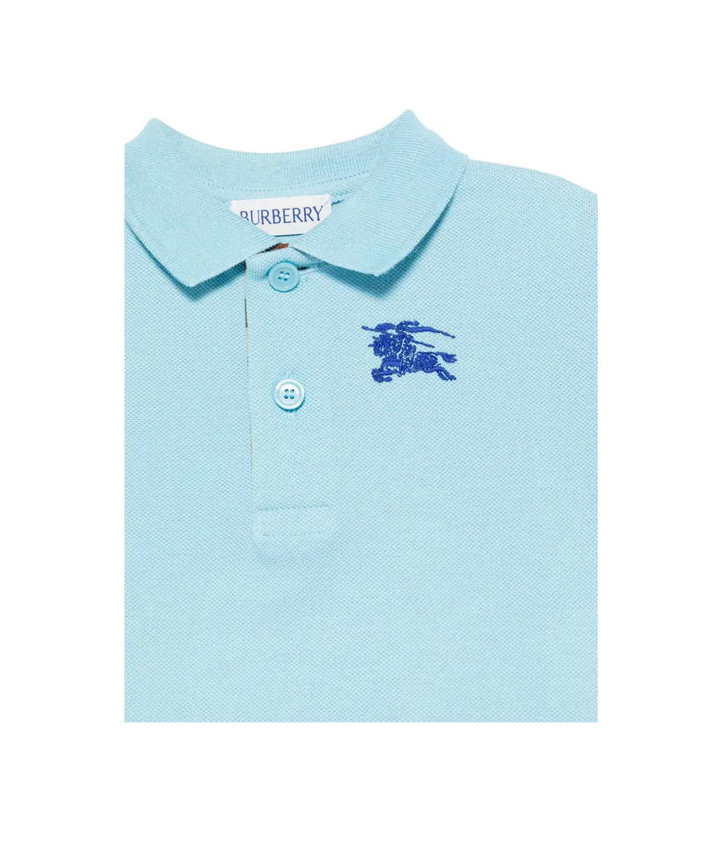 Logo Embroidered Short Sleeved Polo Shirt