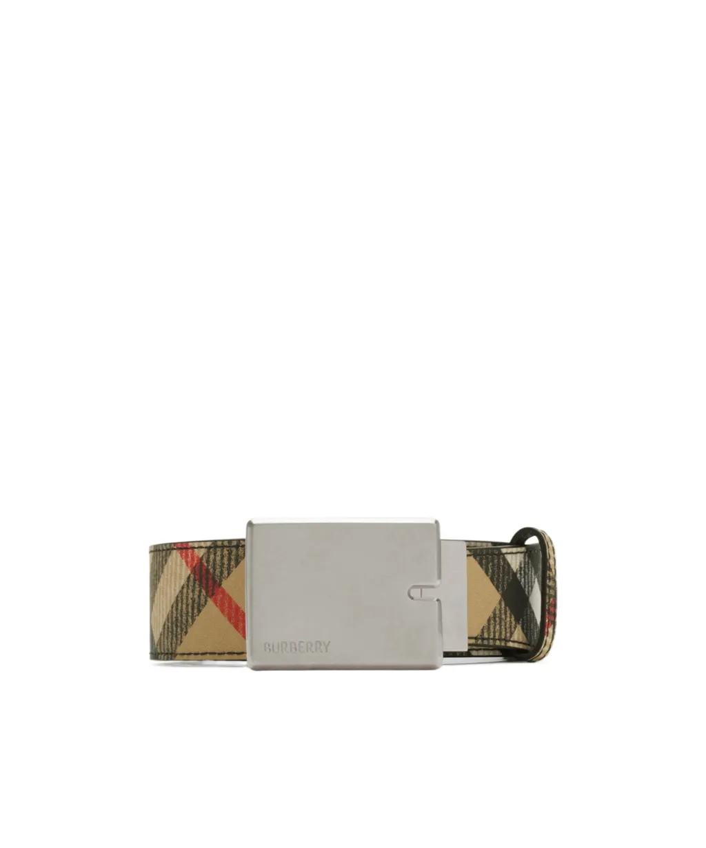 Checked Reversible B Cut Belt