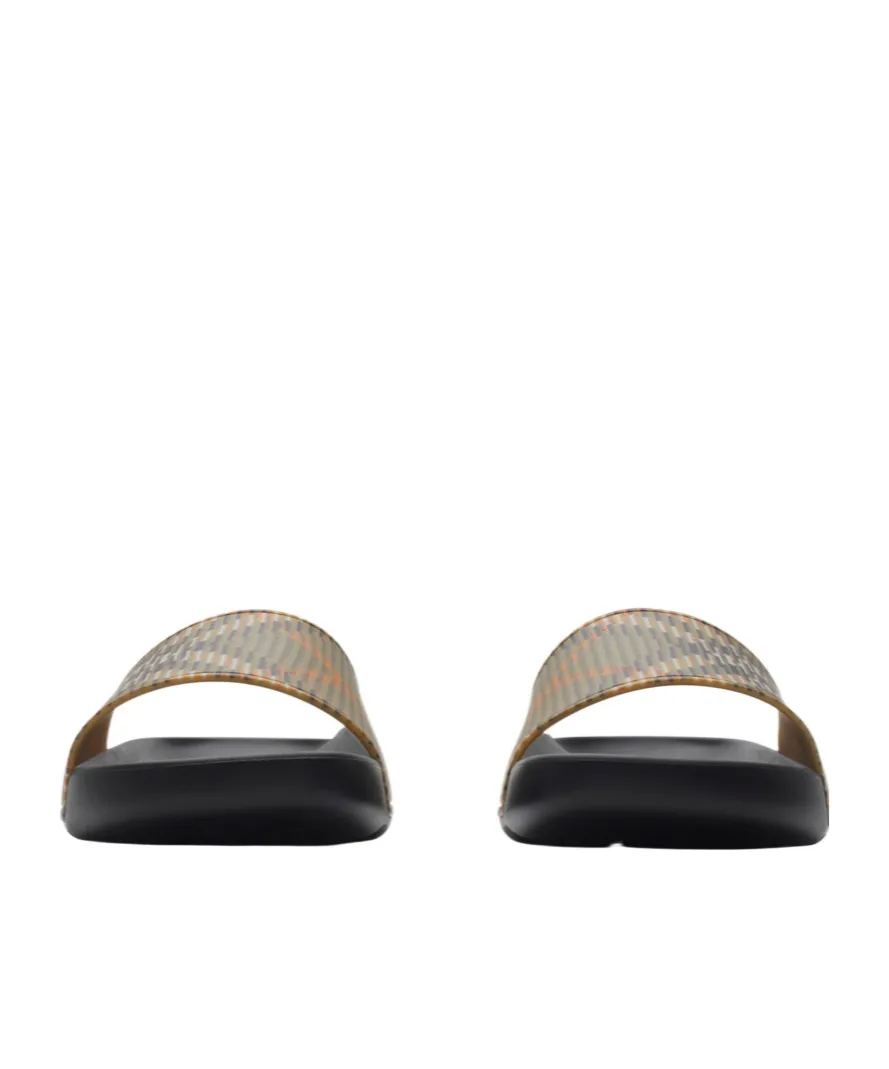 Checked Slip-On Slides