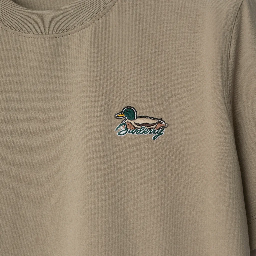 Duck-Embroidered Crewneck T-Shirt