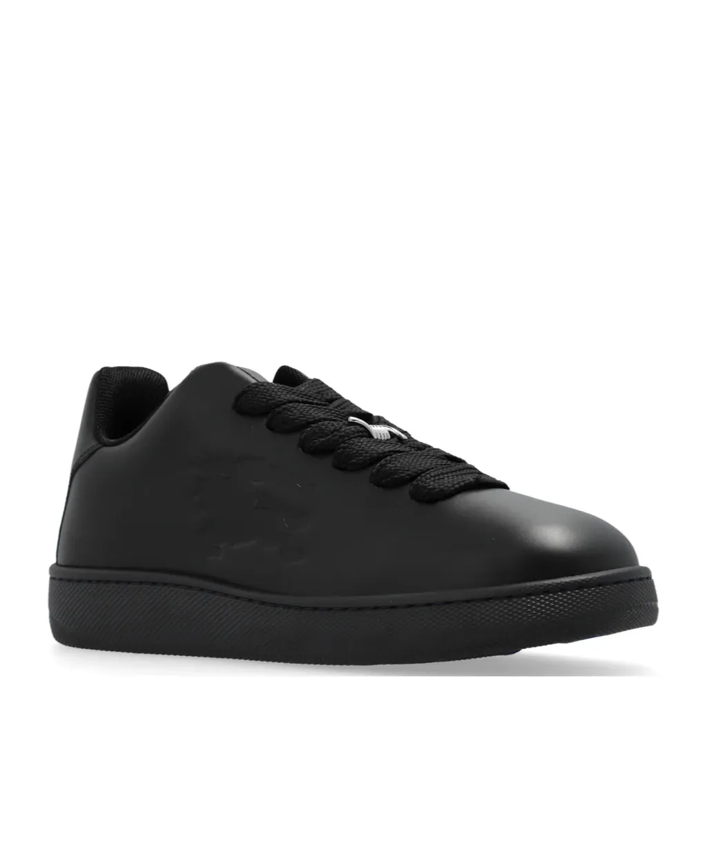 Box Logo Embossed Lace-Up Sneakers