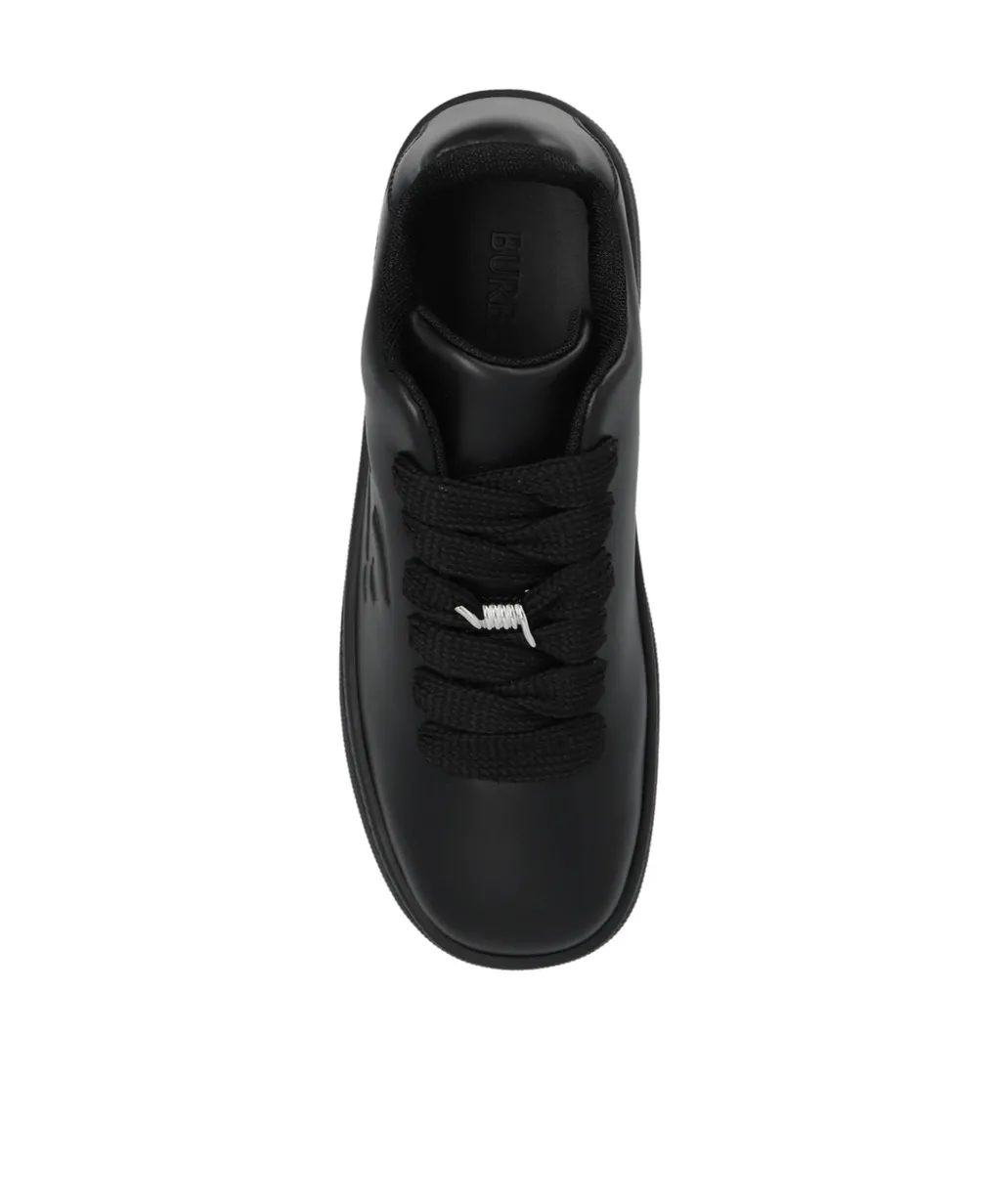 Box Logo Embossed Lace-Up Sneakers