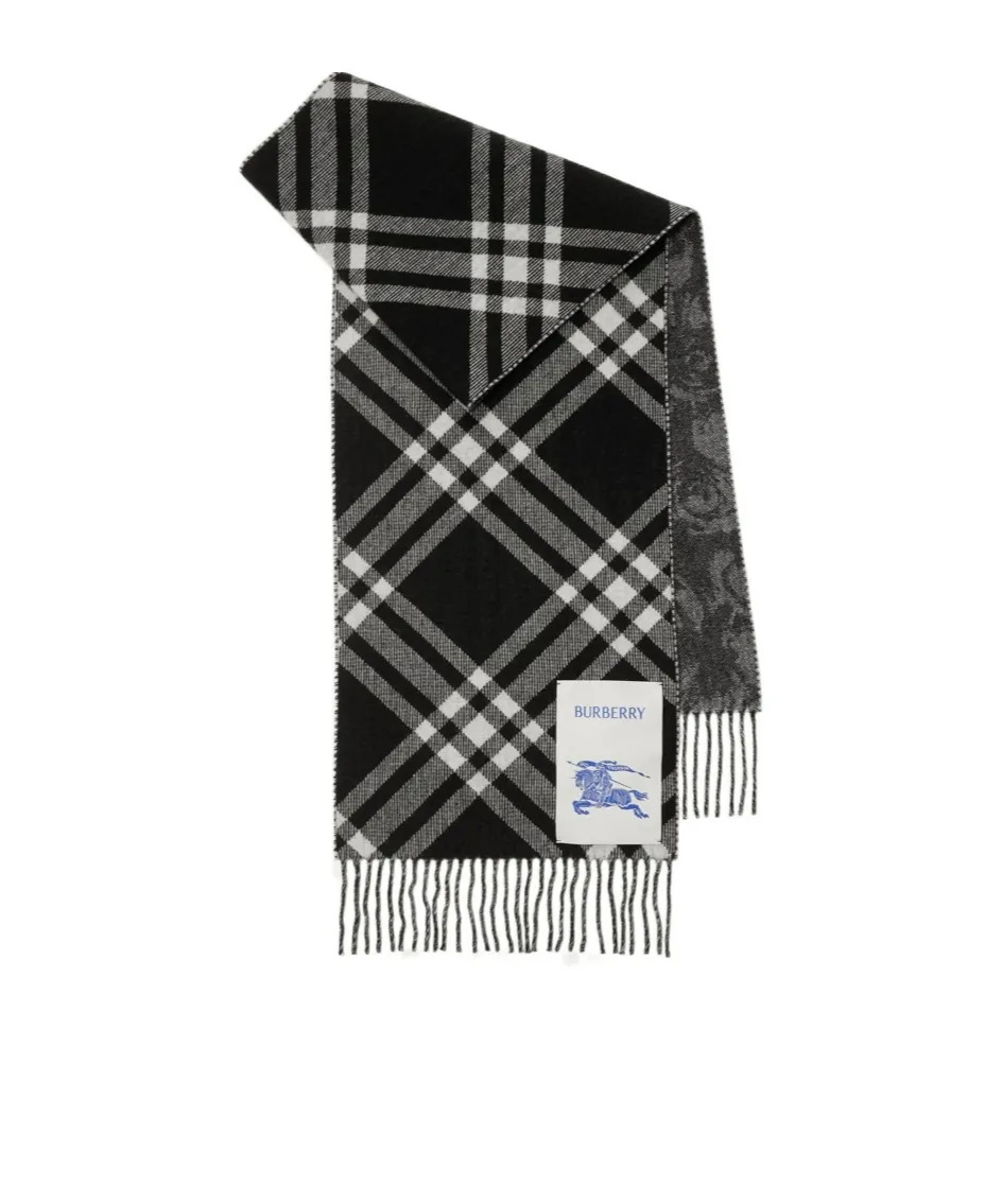Rose Print Cashmere Scarf
