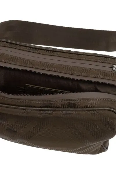 Checkered Zipped Belt Bag
