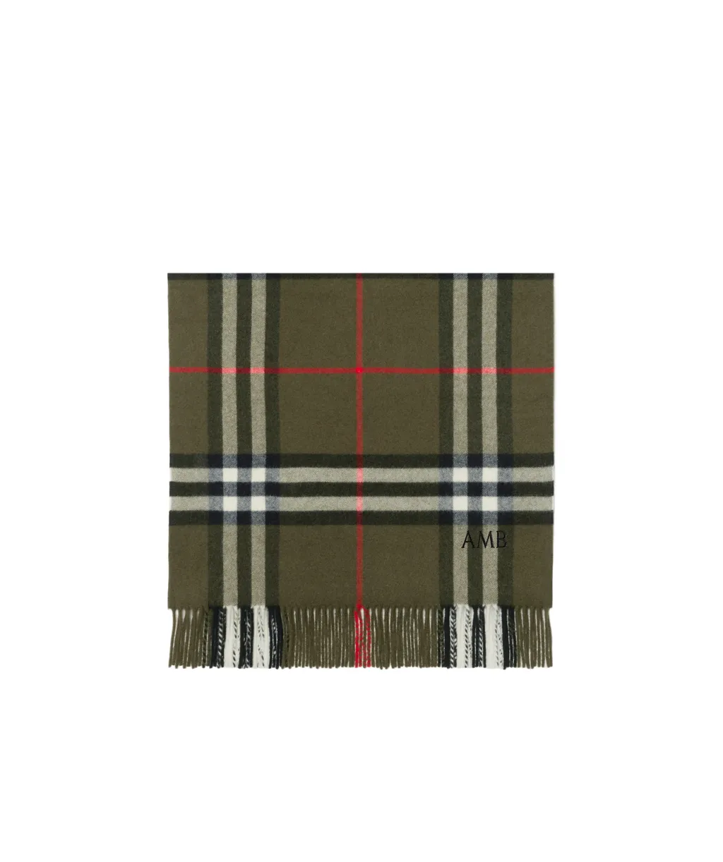 Plaid Fringed Scarf