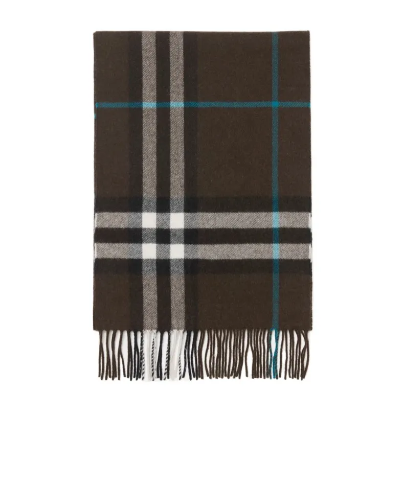 Vintage Check Fringed Scarf