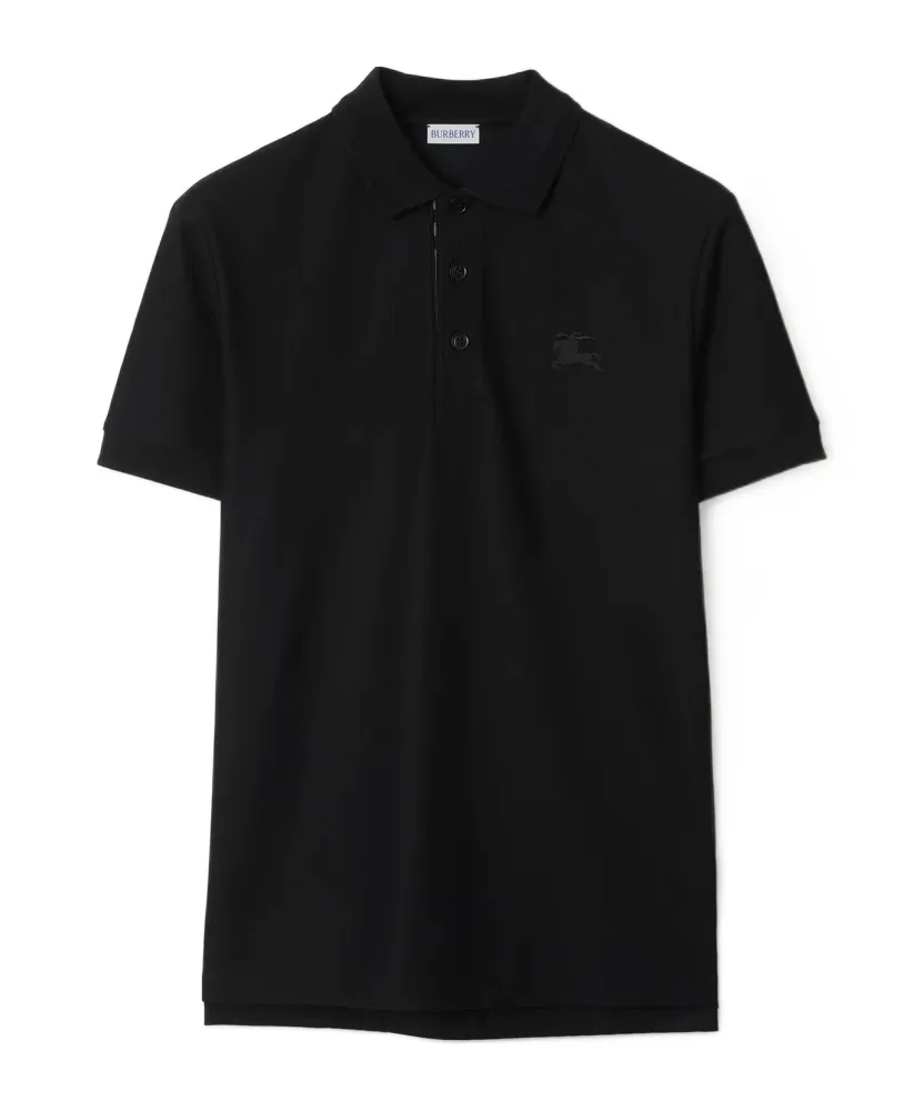 Logo Embroidered Short Sleeved Polo Shirt