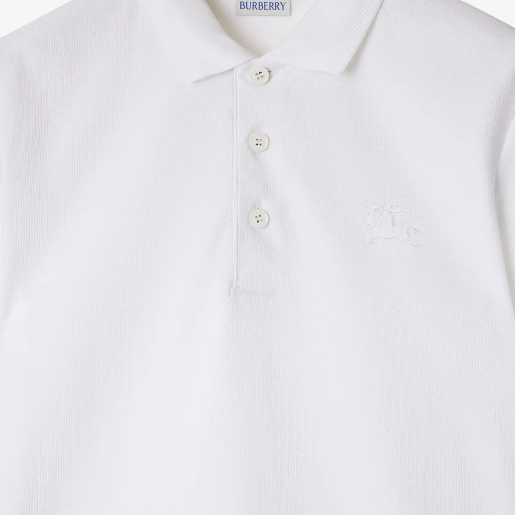 Logo Embroidered Short Sleeved Polo Shirt