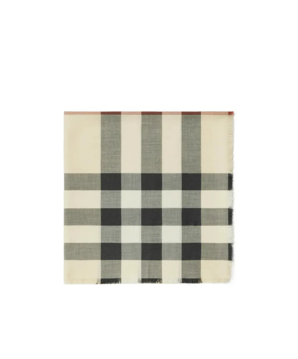 Vintage Check Frayed Scarf