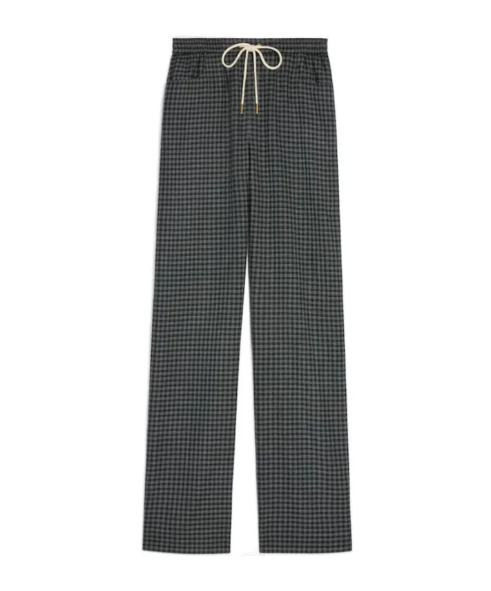 Wool Straight-Leg Jogging Pants