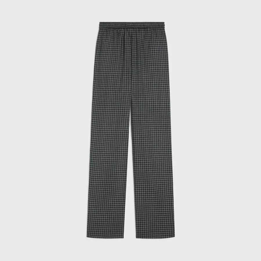 Wool Straight-Leg Jogging Pants
