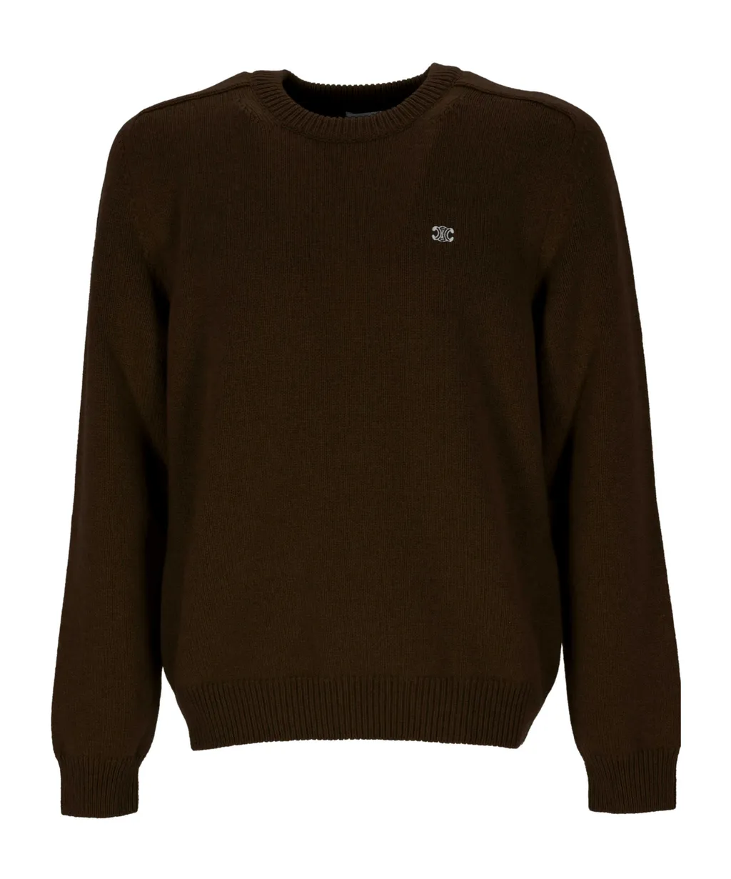 Crew Neck Sweater In Wool And Cashmere