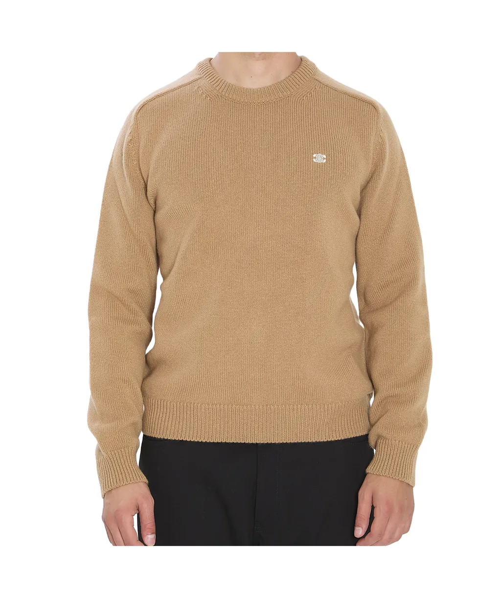Crew Neck Sweater In Wool And Cashmere
