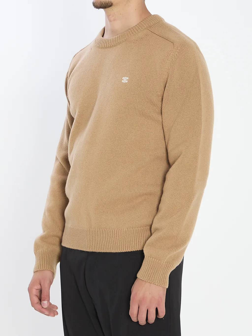 Crew Neck Sweater In Wool And Cashmere