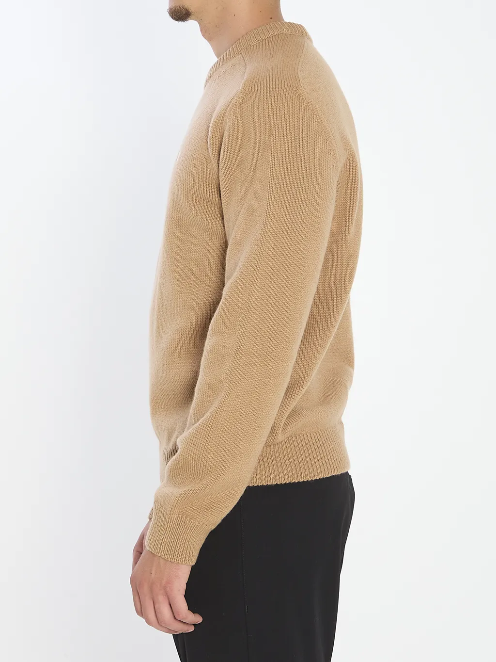 Crew Neck Sweater In Wool And Cashmere