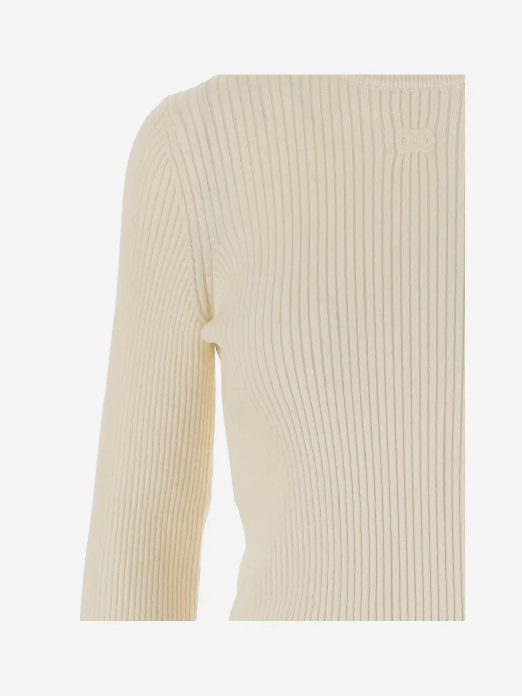 Turtleneck Top In Striped Wool