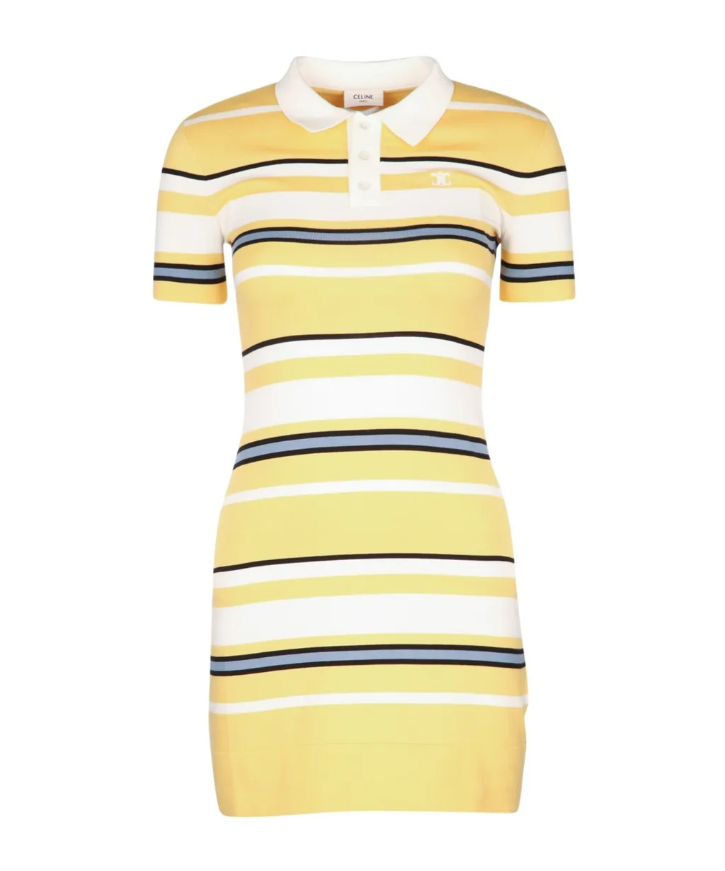 Lapel Short-Sleeved Dress