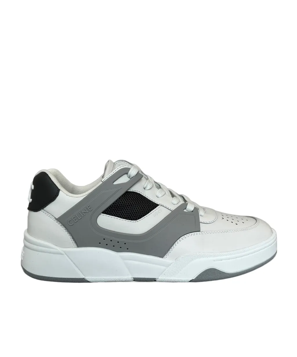 Trainer Ct-09 Low Lace-Up Sneaker In Calfskin And Mesh