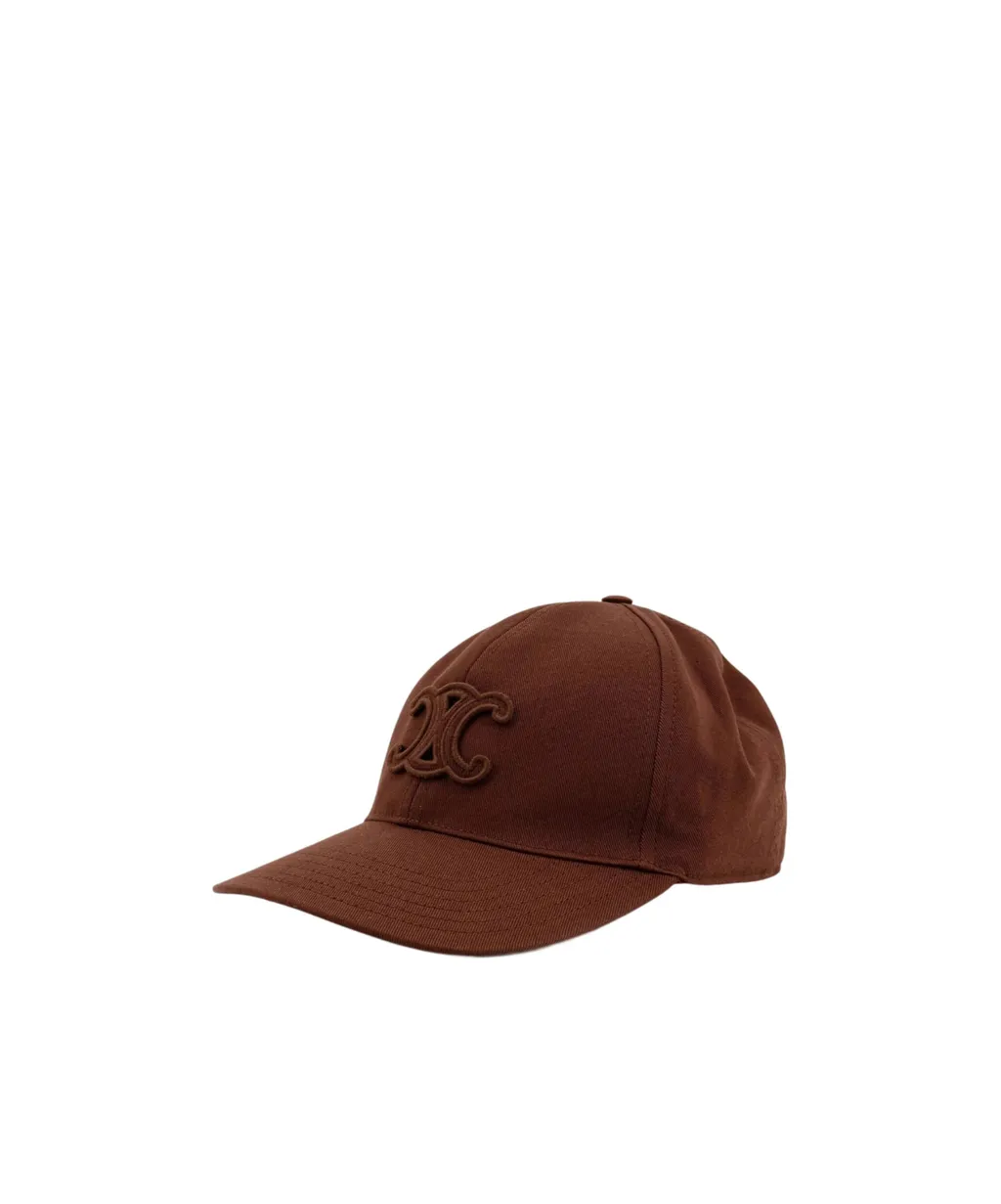 Triomphe Baseball Cap In Cotton Gabardine