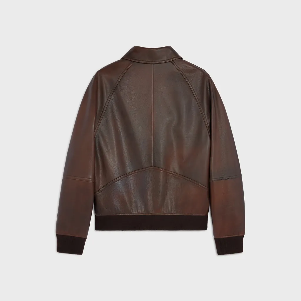 Bomber Jacket In Calfskin
