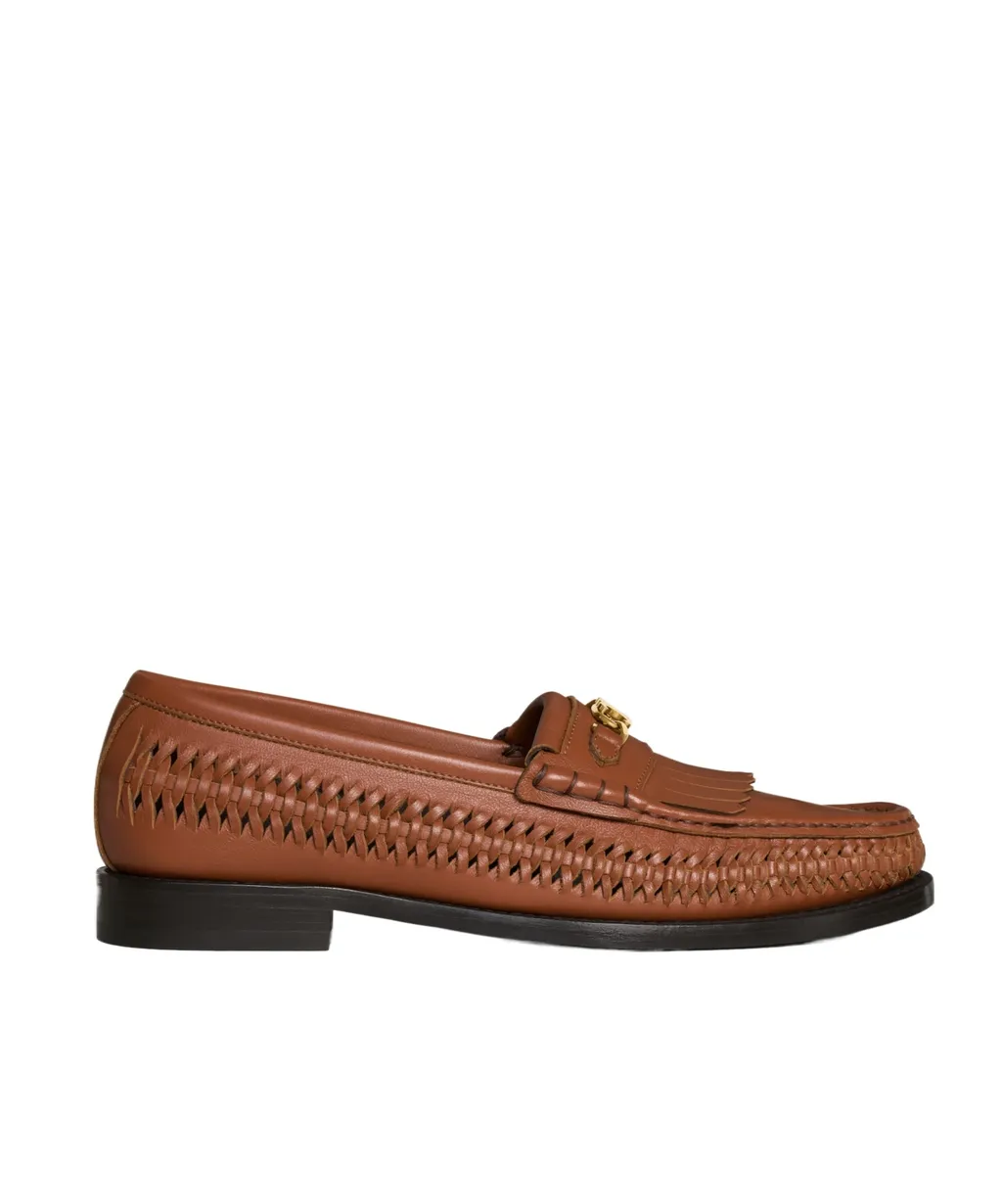 Luco Braided Loafer In Calfskin