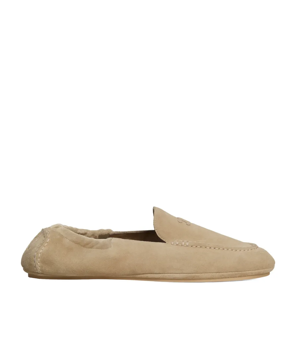Adam Loafer With Triomphe In Suede Calfskin