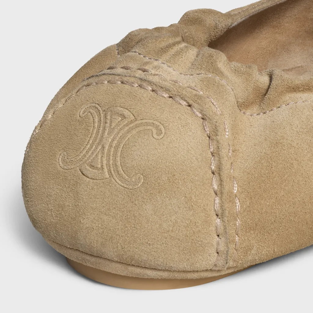 Adam Loafer With Triomphe In Suede Calfskin