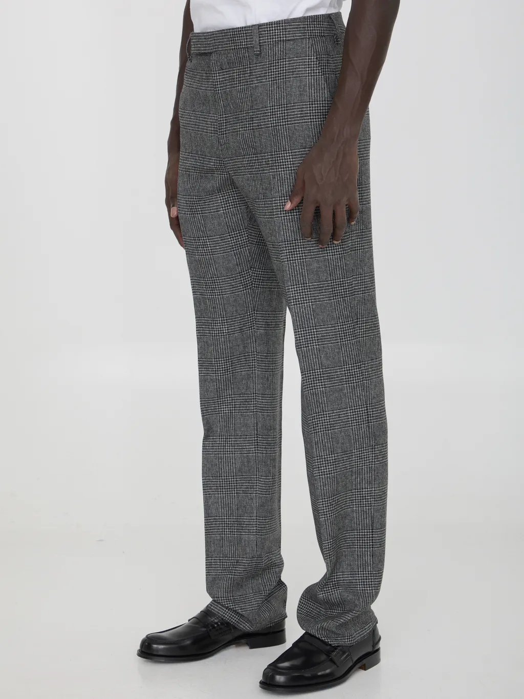 Mods Pants In Prince Of Wales Wool