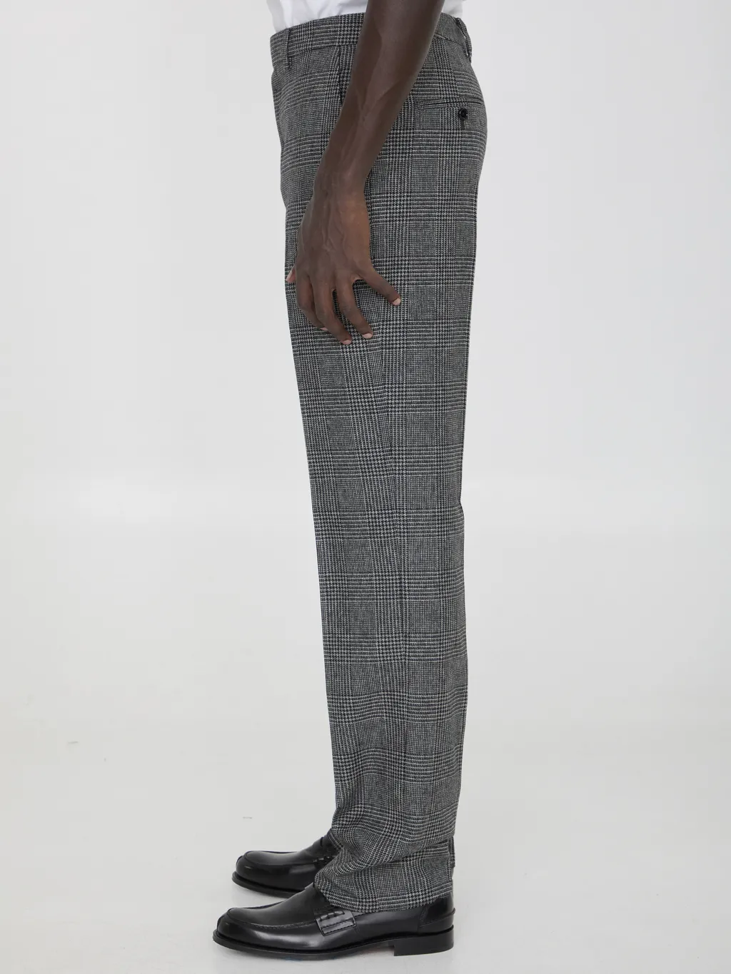 Mods Pants In Prince Of Wales Wool