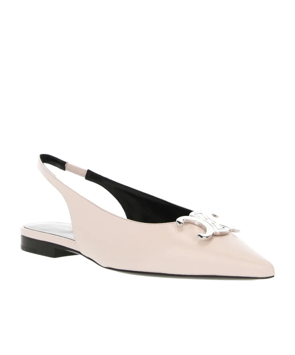Alma Triomphe Flat Slingback In Lambskin