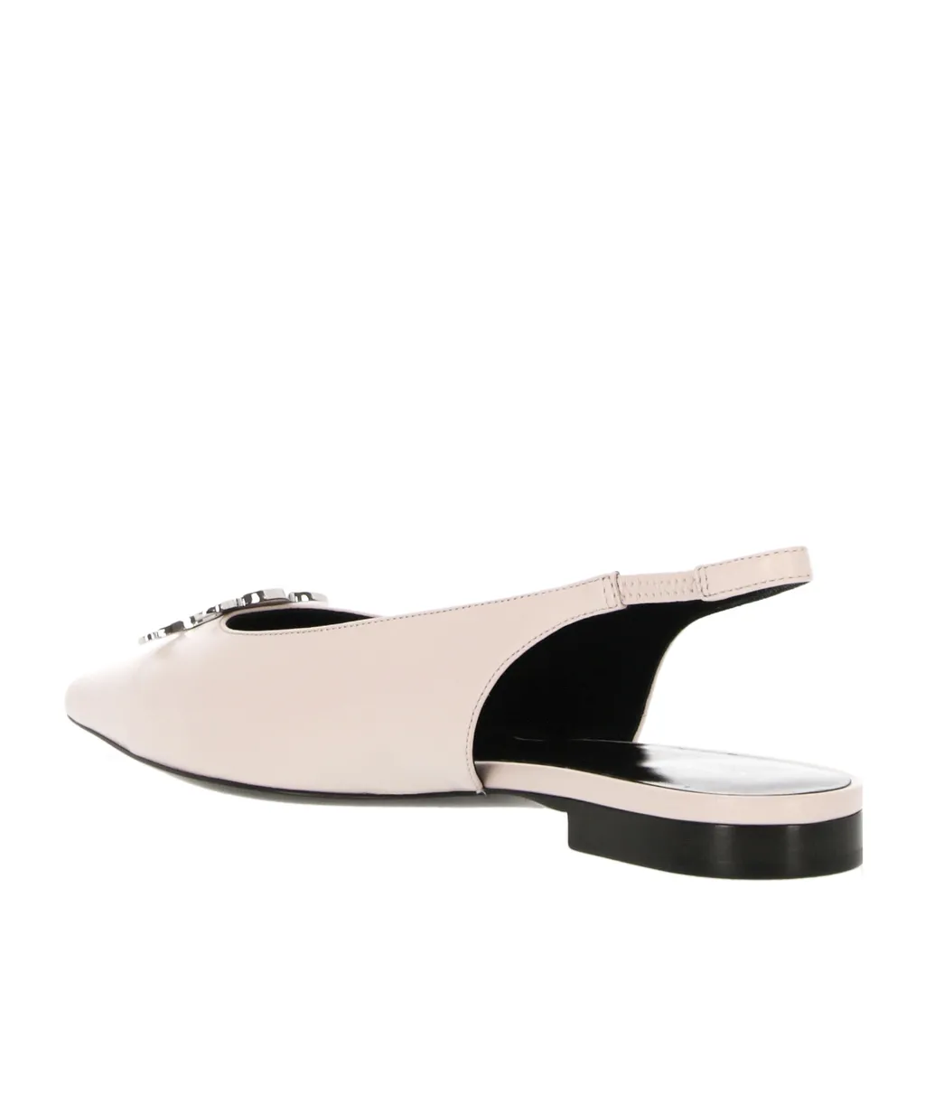 Alma Triomphe Flat Slingback In Lambskin