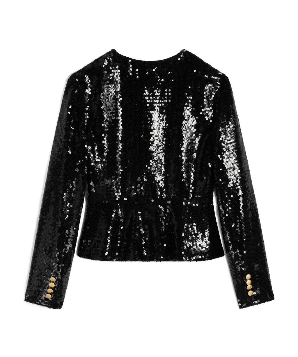 Embroidered Chelsea Jacket In Silk Muslin