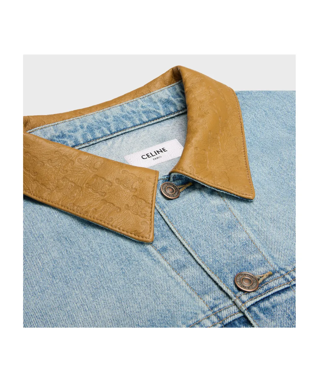 Trucker Jacket In Blue Eclipse Wash Denim