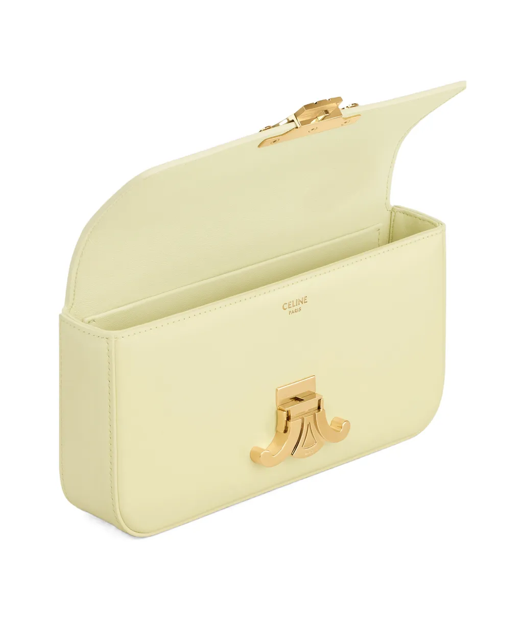 Claude Chain Shoulder Bag In Shiny Calfskin