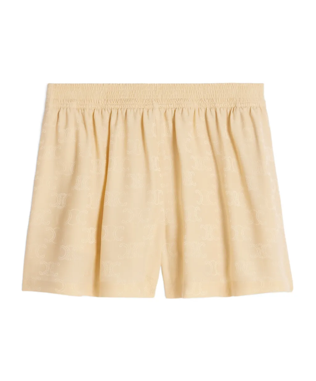 Flowing Shorts In Triomphe Silk Jacquard