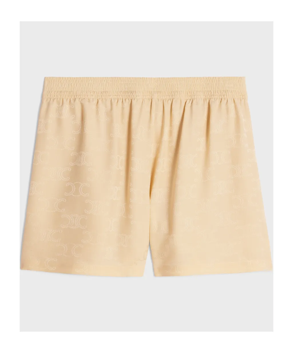 Flowing Shorts In Triomphe Silk Jacquard