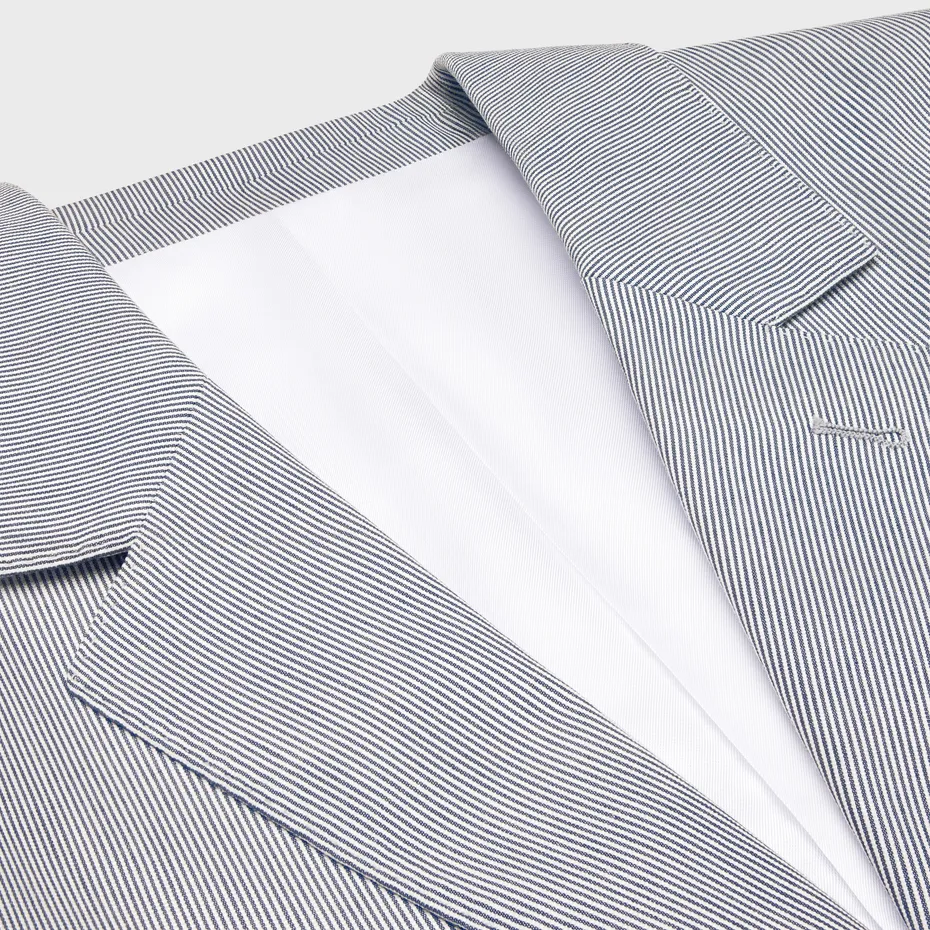 Jude Jacket In Striped Cotton