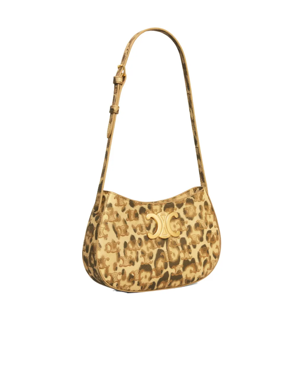 Medium Tilly Bag In Triomphe Canvas With Leopard Print