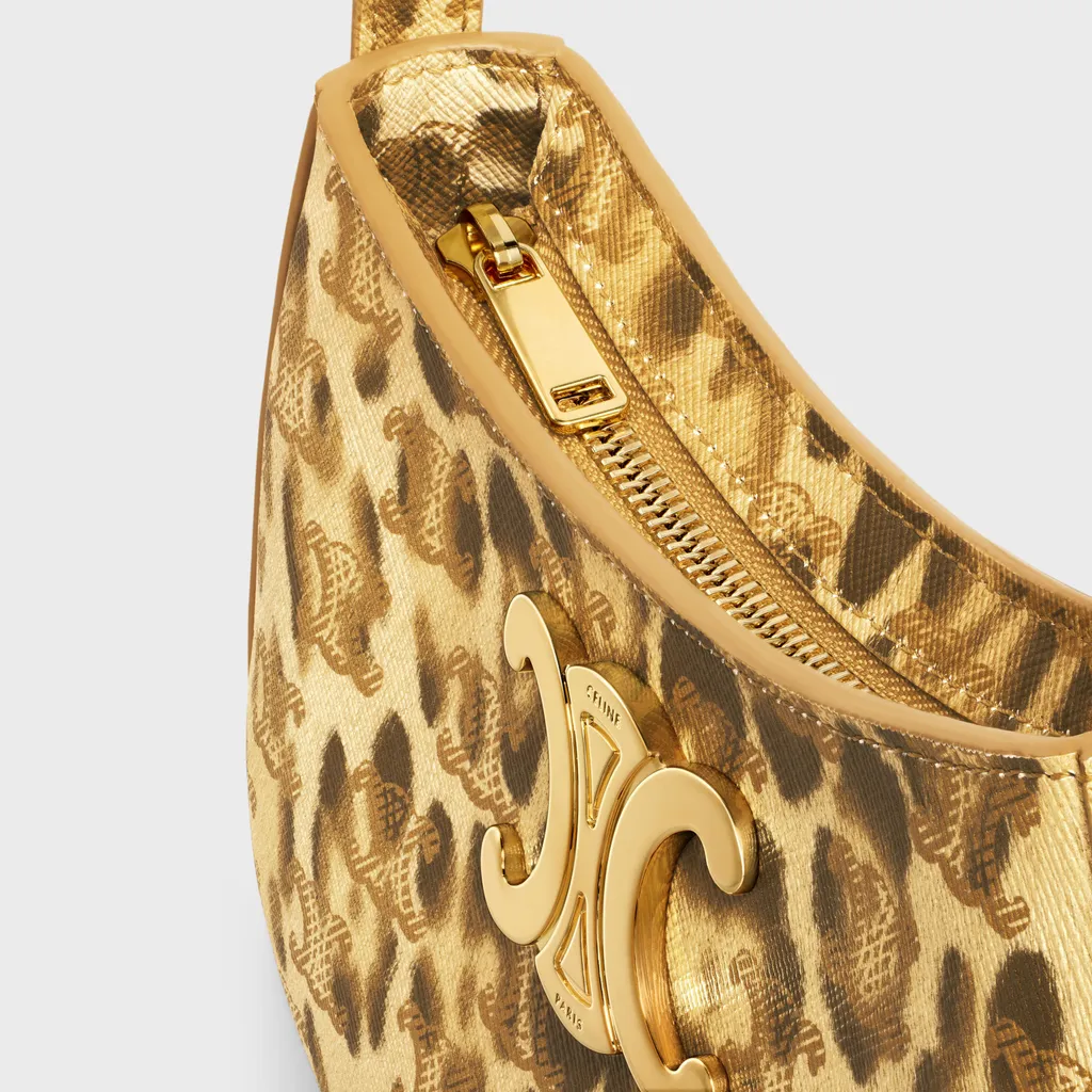Medium Tilly Bag In Triomphe Canvas With Leopard Print