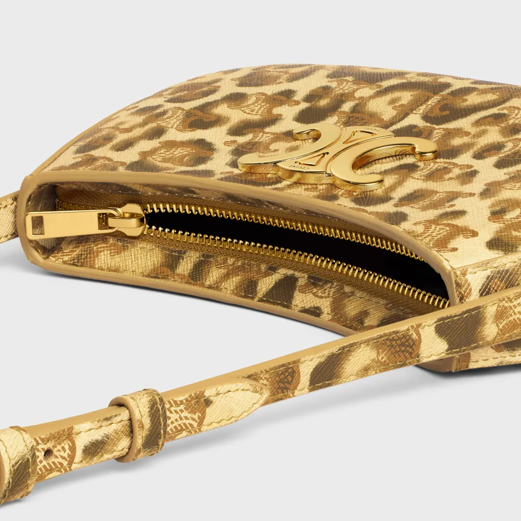 Medium Tilly Bag In Triomphe Canvas With Leopard Print