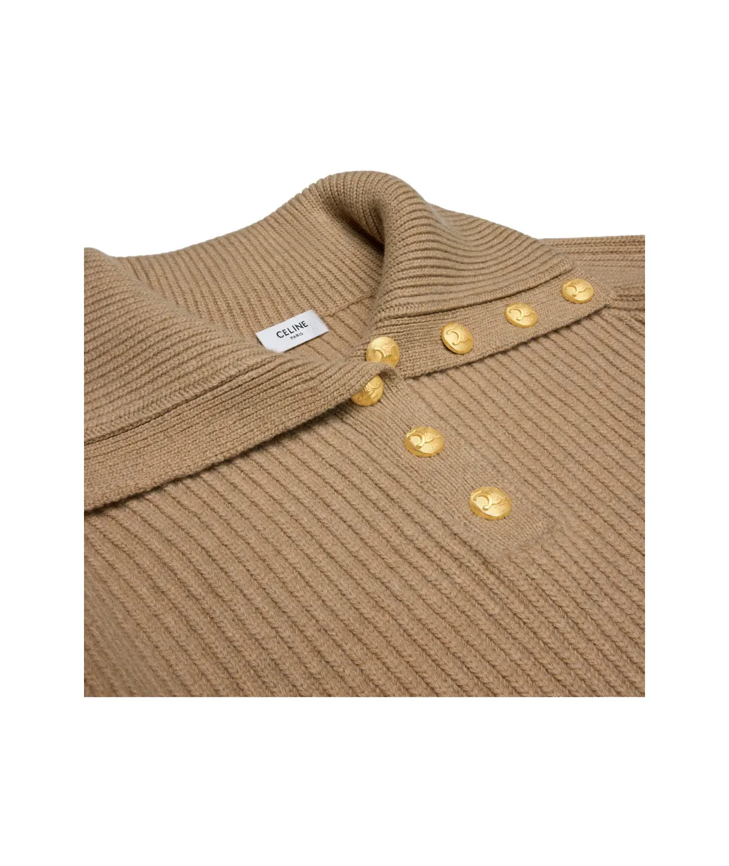 Vareuse Sweater In Ribbed Wool And Cashmere
