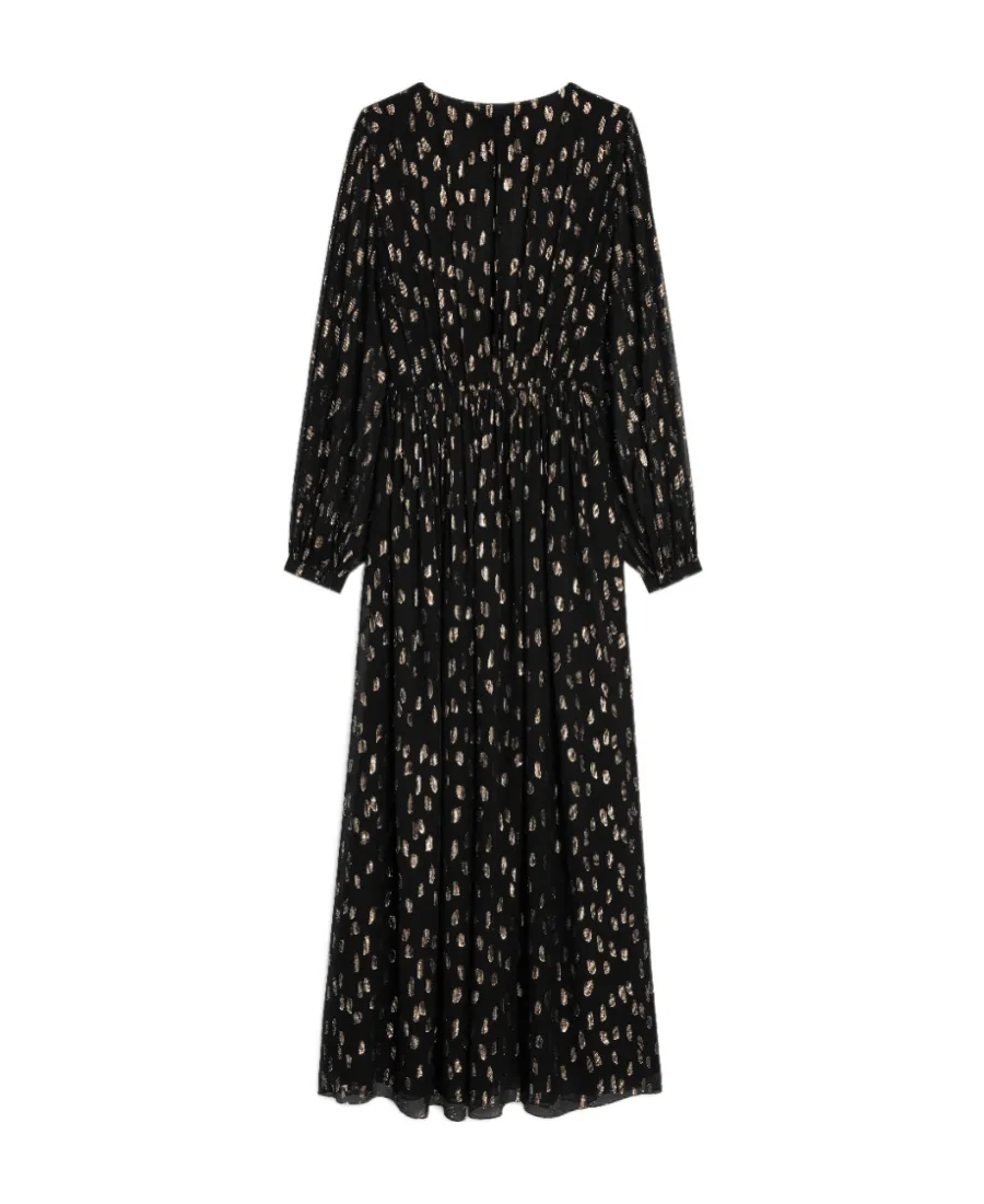 Long Dress In Fil Coupé Silk Georgette