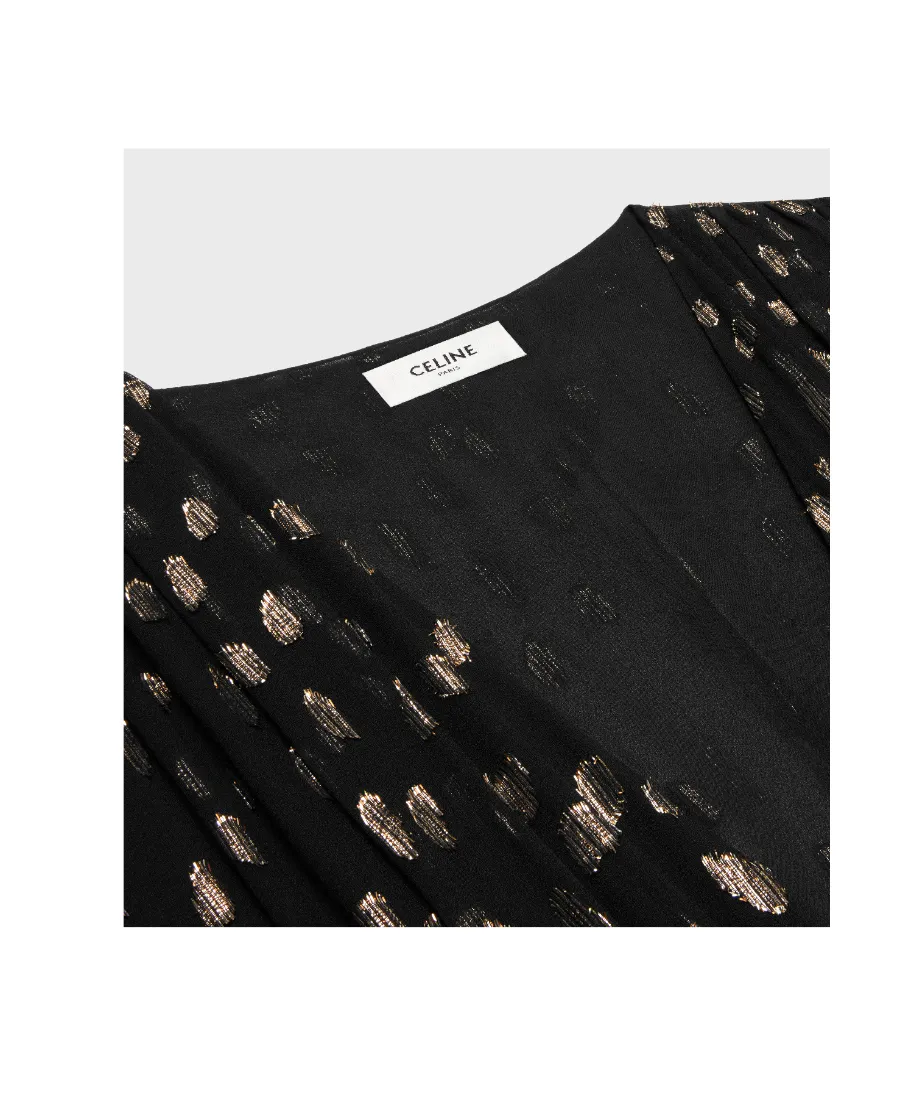 Long Dress In Fil Coupé Silk Georgette