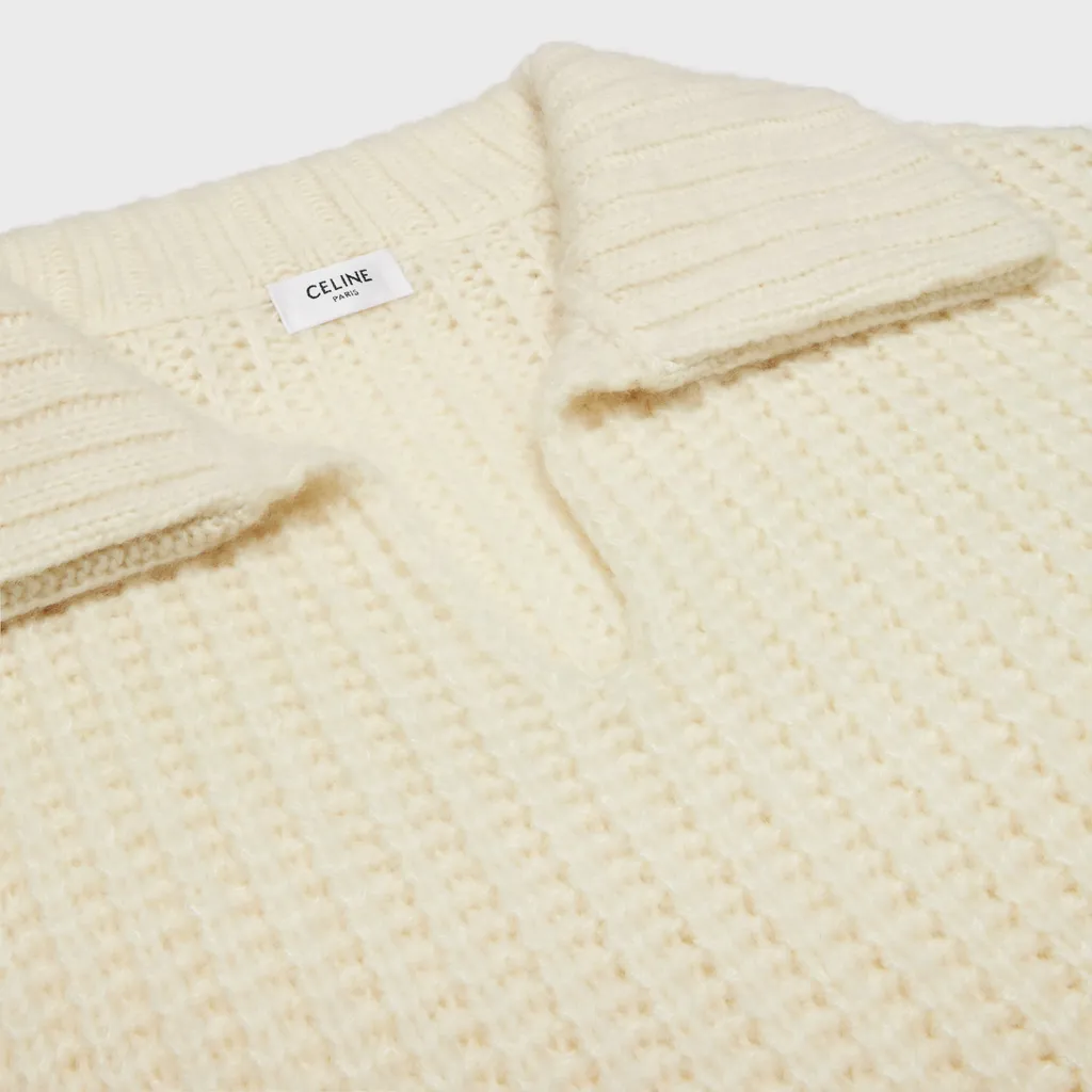 Vareuse In Ribbed Wool And Cashmere