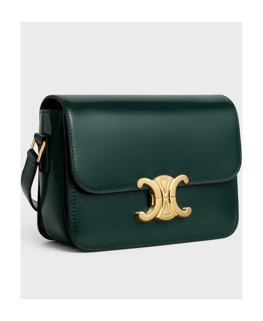 Teen Triomphe Bag In Shiny Calfskin