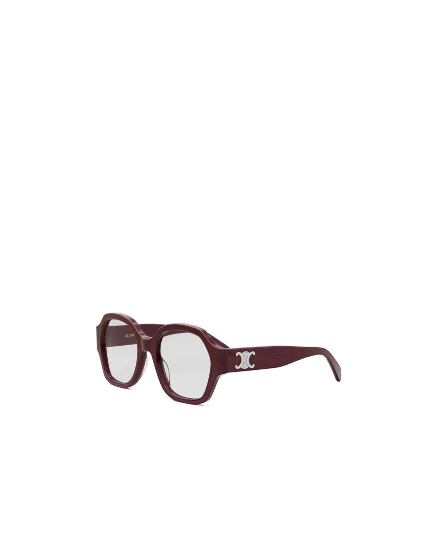 Triomphe-Plaque Geometric-Frame Glasses