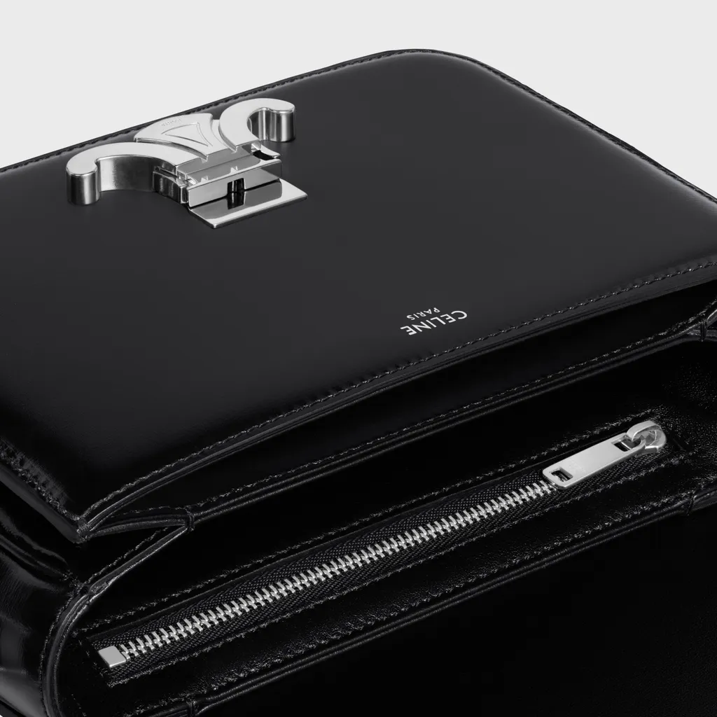 Teen Triomphe Bag In Shiny Calfskin