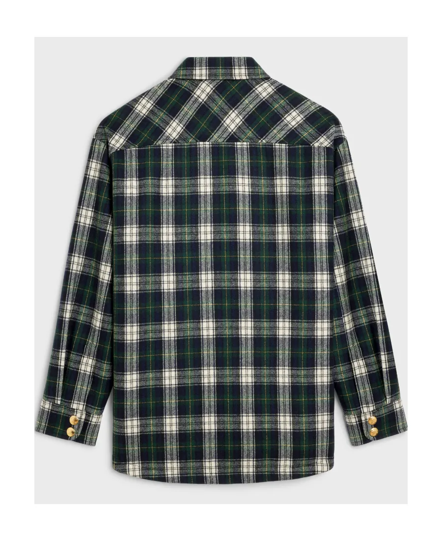 Overshirt In Tartan Cashmere